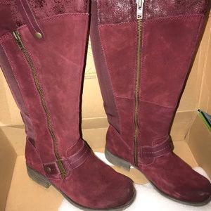 Earth Origins Portia Boots Merlot Sz 9 W.